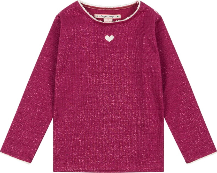 Genser - Roli - Sangria m. Glitter - - 9-10 år (134-140) - Genser