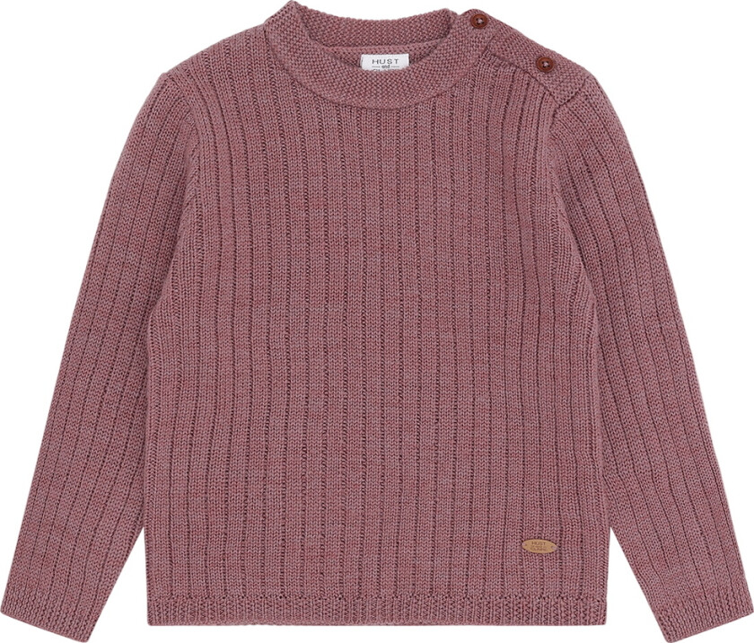 Genser - Strikk - HCPil Wool Rib - Pale Mauve - - 2 år (92) - Genser