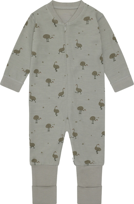 Nattdrakt - Ull/Bambus Viskose - HCManu Zip Ostr - - 74 - Nattdrakt