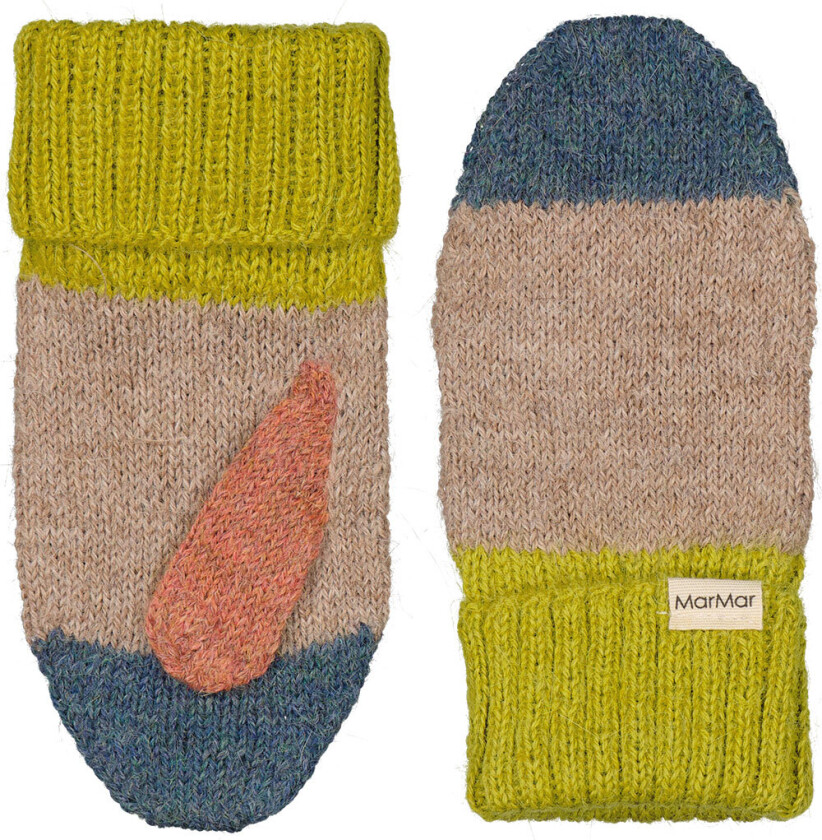 Votter - Ull - Alvilda - Brun/Flerfarget - - 1-1½ år (80-86) - Votter