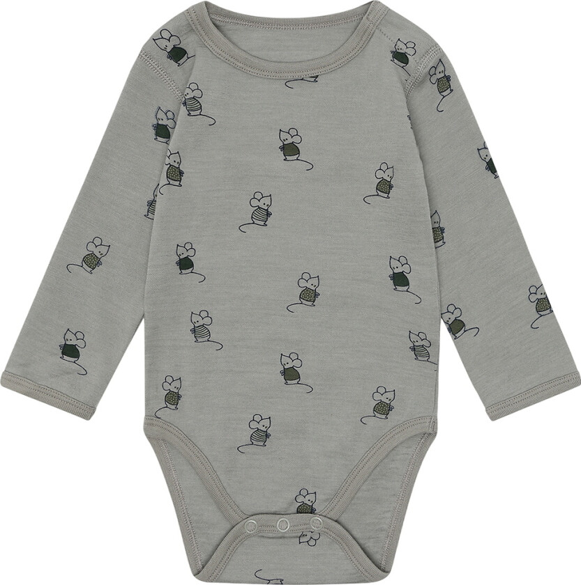 Body I/e - Ull - HCBo-mus - Forest Tåke - - 68 - Langermet Body