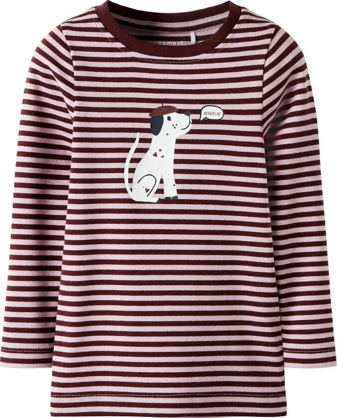 Genser - NmfKilas - Bleket Mauve/Andorra m. Trykk - - 1 år (80) - Genser