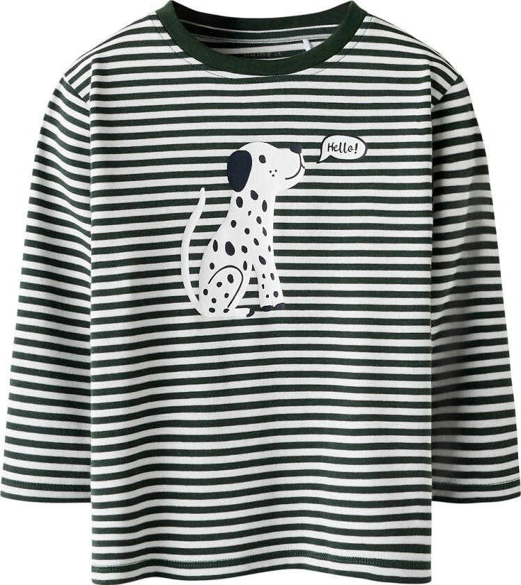 Genser - NmmKian - Cloud Danser/Deep Forest m. Trykk - - 6 år (116) - Genser