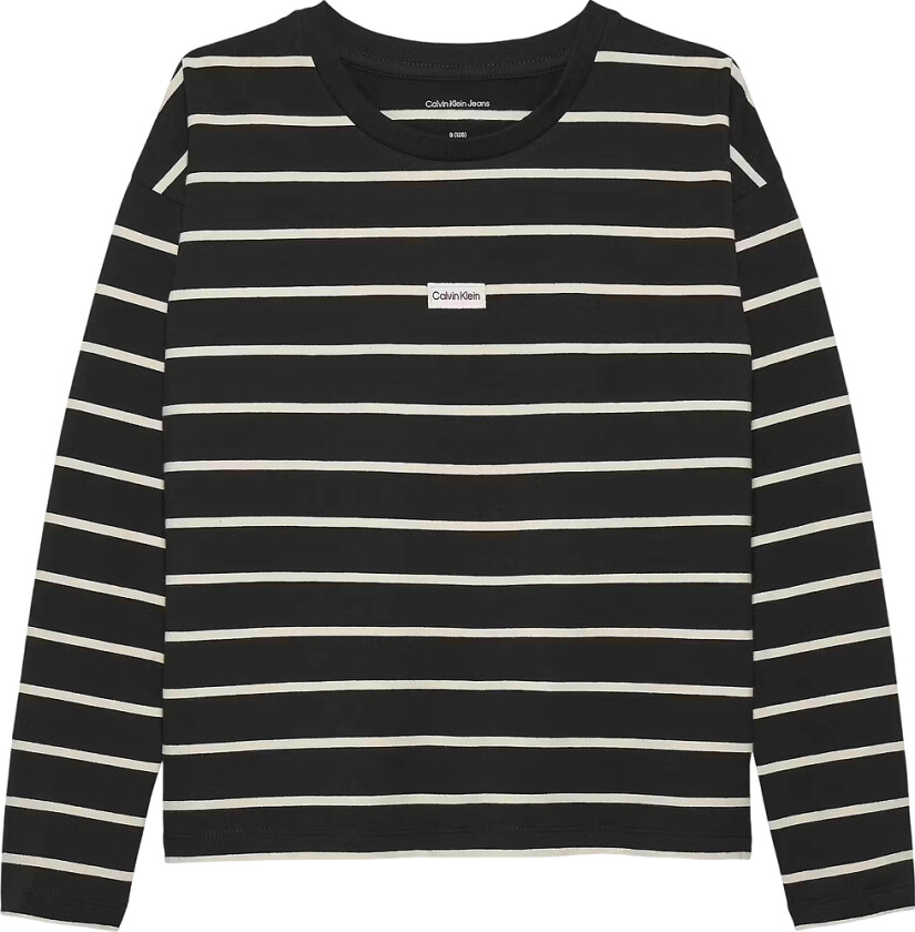 Genser - Stripe - CK Black/Hvitkappegrå - - 10 år (140) - Genser