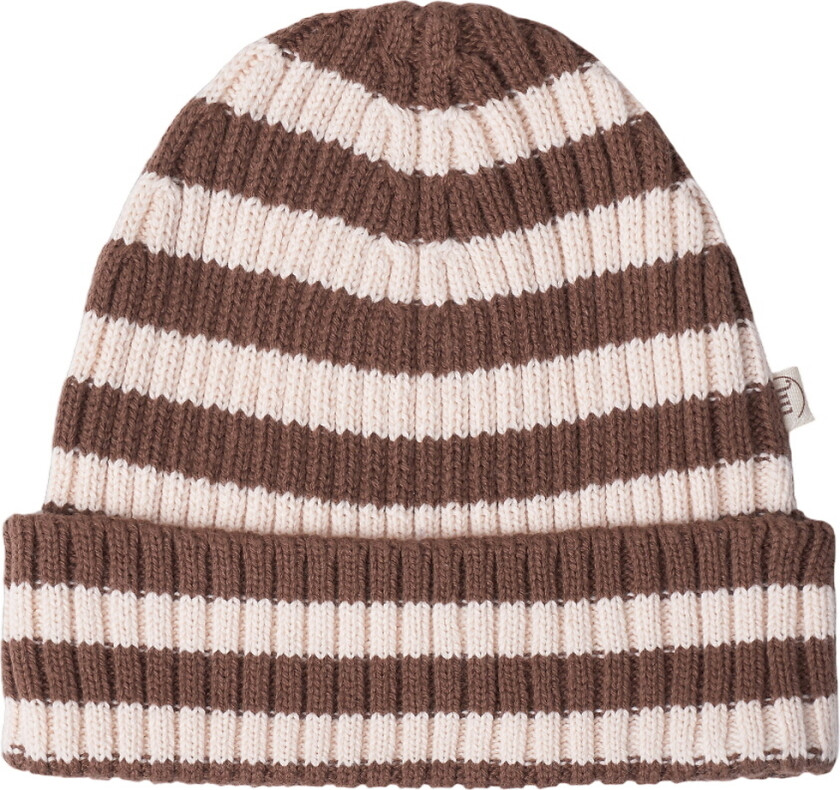 That's Mine Lue - Strikk - Rib - Izzy - Brown Stripe - Thats Mine - 1-2 år (80-92) - Lue