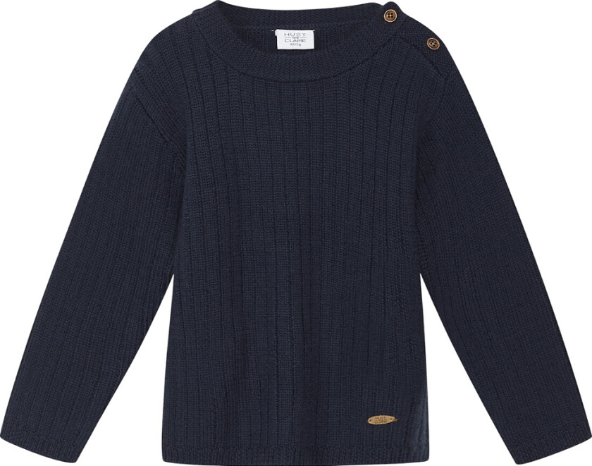 Genser - Strikk - HCPil Wool Rib - Mer Navy - - 6 år (116) - Genser