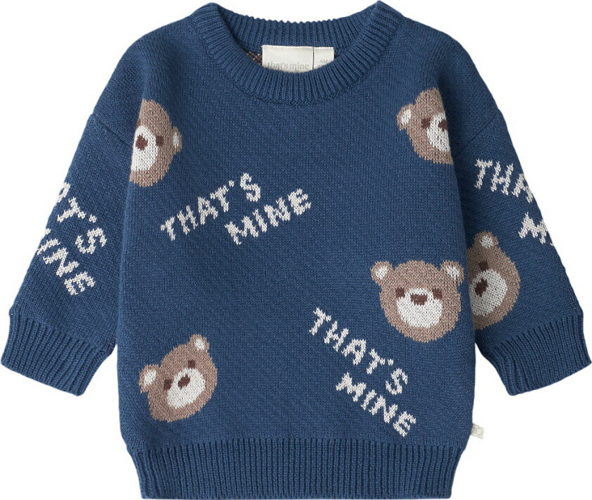 That's Mine Genser - Strikk - Florian - Nøkkel Blue - Thats Mine - 3 år (98) - Genser