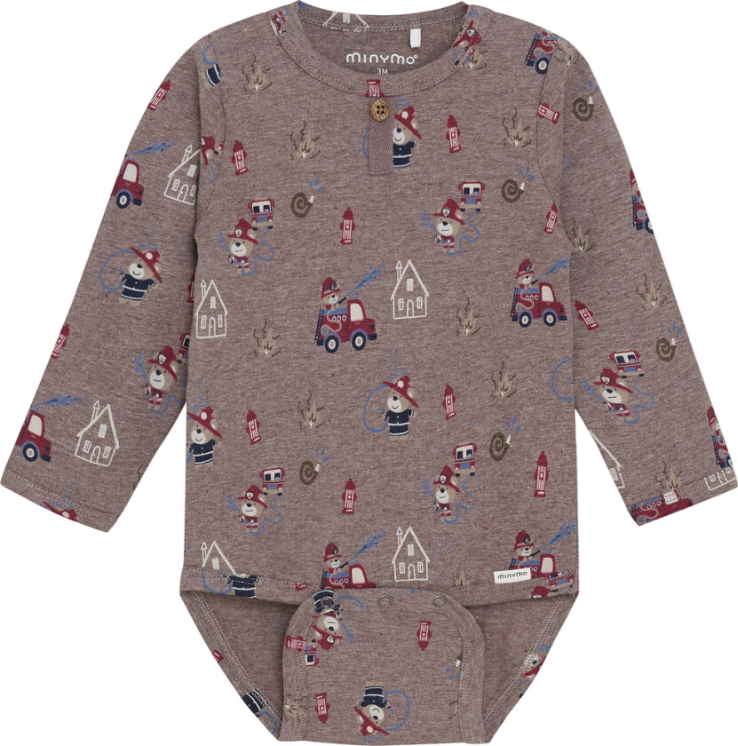 Body I/e - Dark Brown Melert - - 74 - Langermet Body