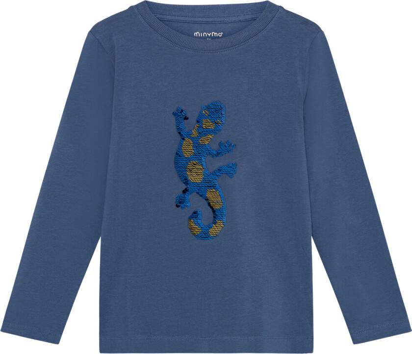 Genser - Vintage Indigo m. Vendbare paljetter - - 7 år (122) - Genser