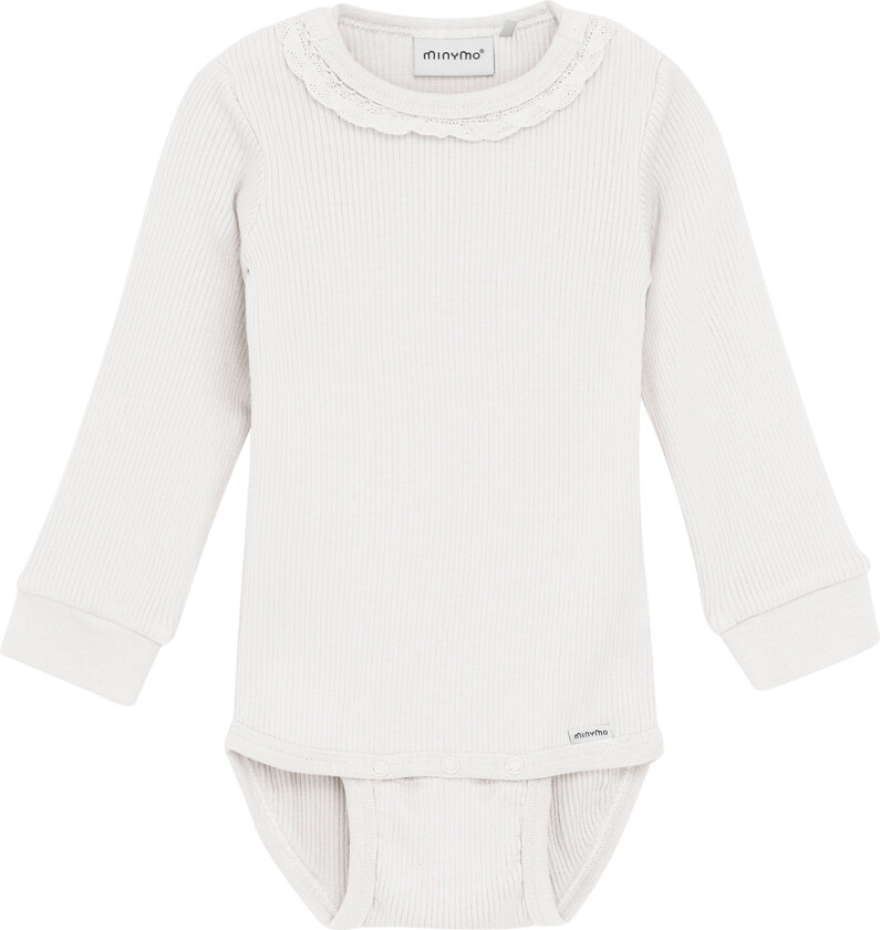 Body I/e - Rib - Modal/Bomull - Eggnogg - - 2 år (92) - Langermet Body