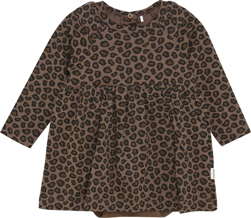 Kjolebody I/e - Chocolate Chip - - 1 år (80) - Langermet Body