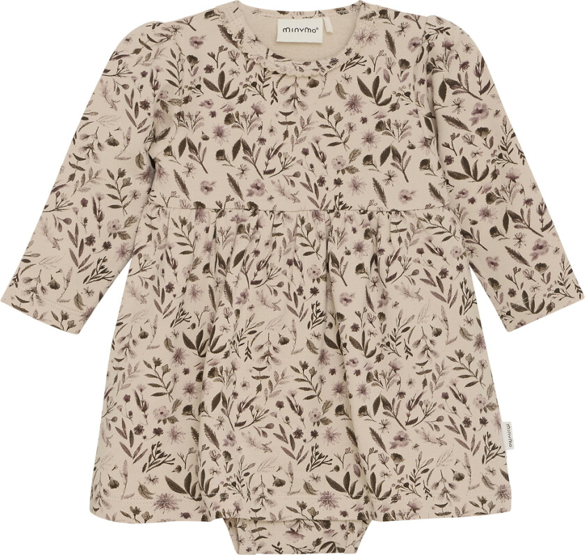 Kjolebody I/e - AOP - Røykgrå - - 1½ år (86) - Langermet Body