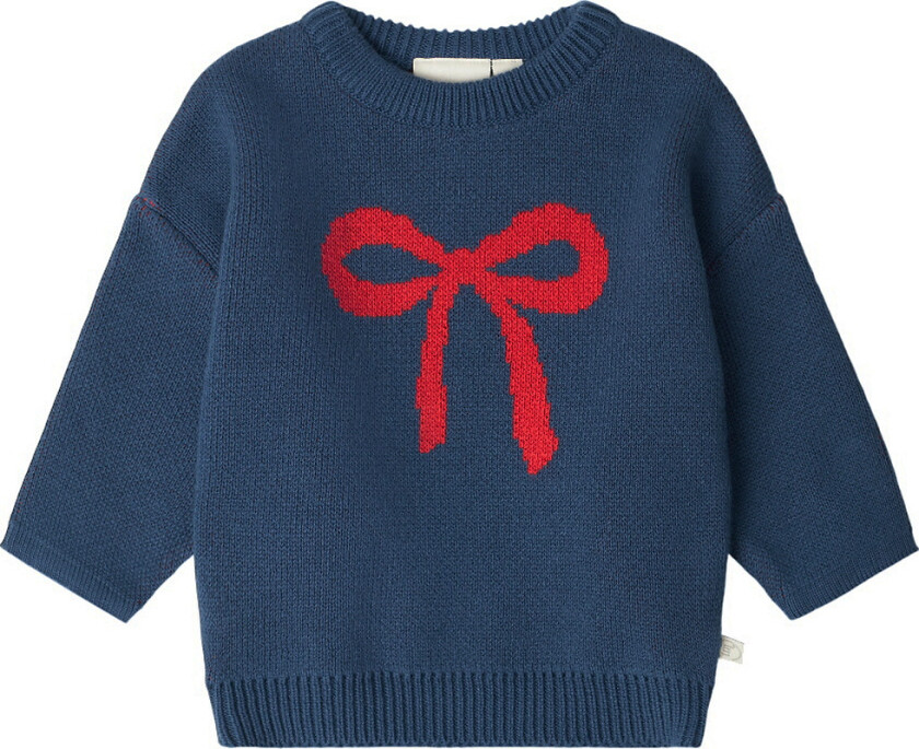 That's Mine Genser - Strikk - Nasha - Key Blue/Rød Sløyfe - Thats Mine - 2 år (92) - Genser