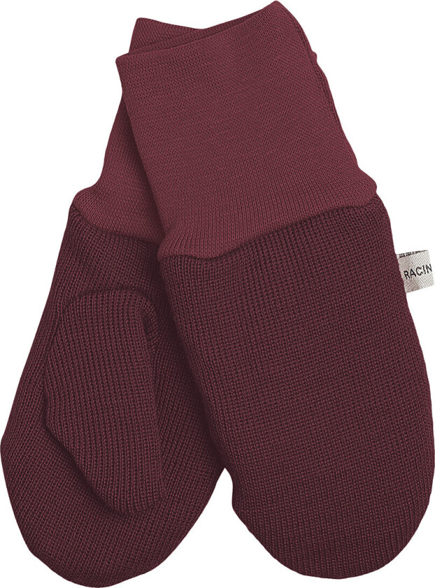 Votter - Ull/Polyester stoff - Bordeaux - - 1-2 år (80-92) - Votter