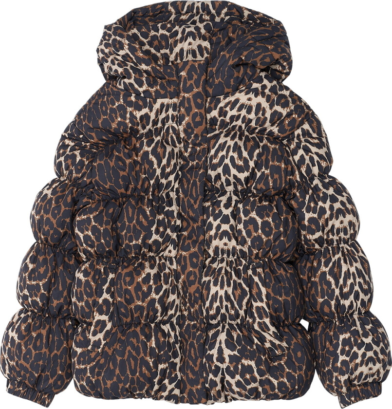 Polstret Jakke - TnPuffa - Leopard AOP - - 3-4 år (98-104) - Dunjakke
