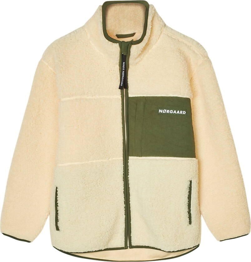 Fleecejakke - Teddy - Jeffo - Vanilla Vaniljesaus - - 8 år (128) - Fleecejakke