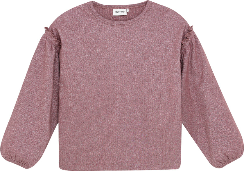 Genser - Glitter - Rib - Rose Brown - - 8 år (128) - Genser