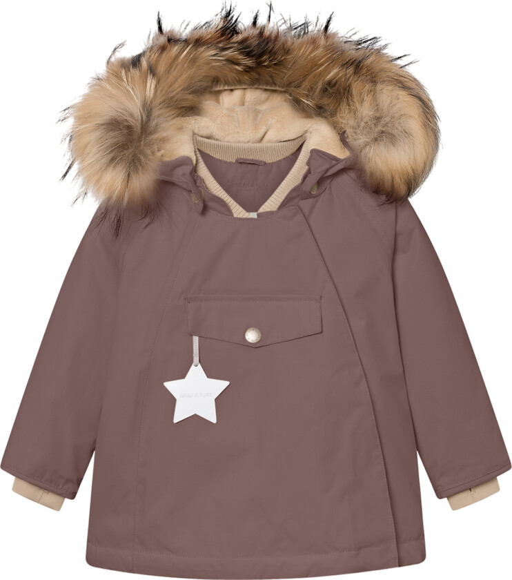 Vinterjakke - MatWang Fleece/Pels - Pepperkorn Plum - - 3 år (98) - Vinterjakke