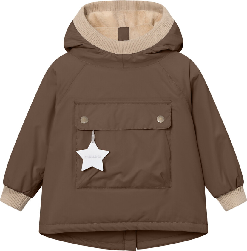 Vinterjakke - MatBaby Wen Fleece Anorak - Chestnut B - - 1 år (80) - Vinterjakke