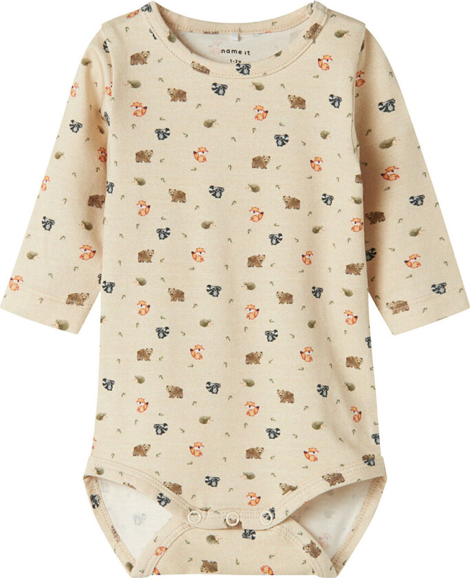 Body I/e - NbmOforest - Peyote-melange - - 1 år (80) - Langermet Body
