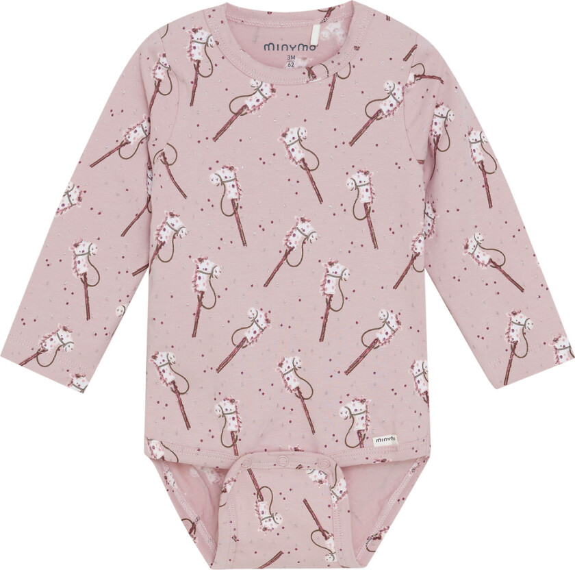 Body I/e - AOP - Shadow Grå - - 2 år (92) - Langermet Body