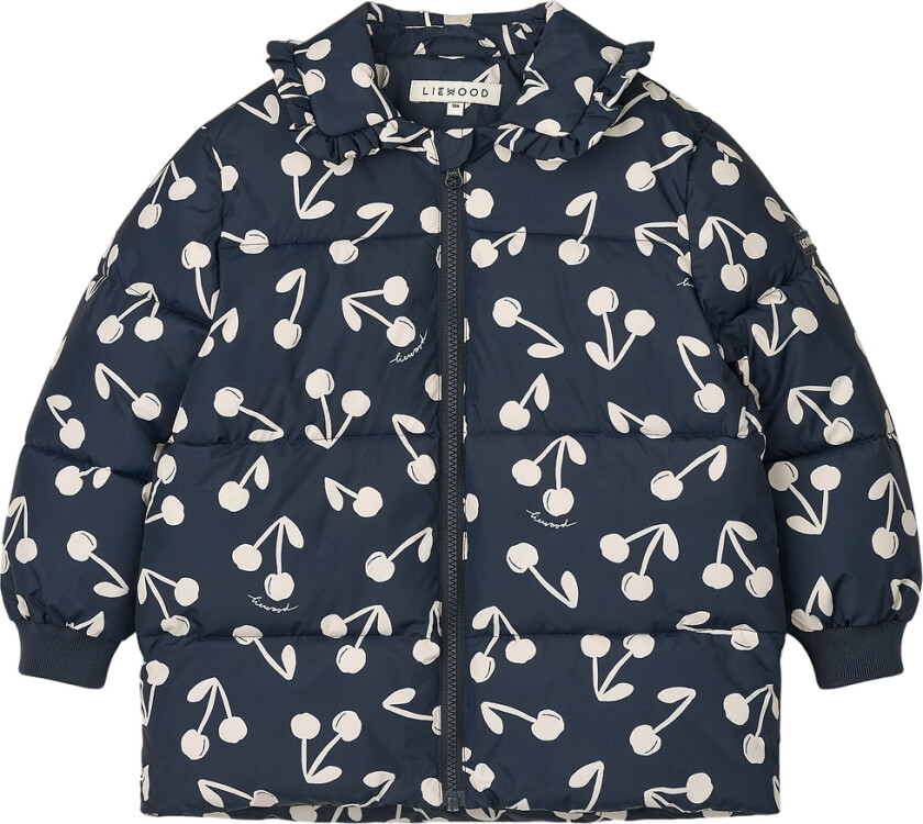 Polstret Jakke - Anemone - Cherry Blossom/Classic Navy - - 5 år (110) - Dunjakke