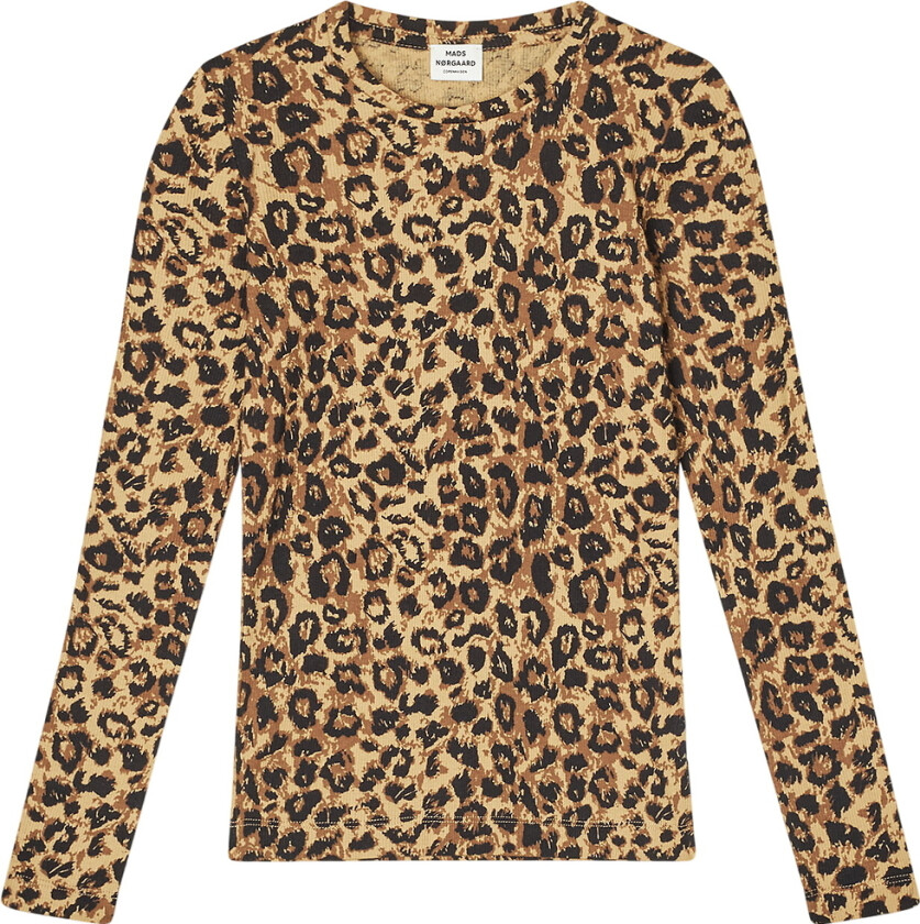 Genser - Talino - Rib - Leopard/Svart - - 12 år (152) - Genser