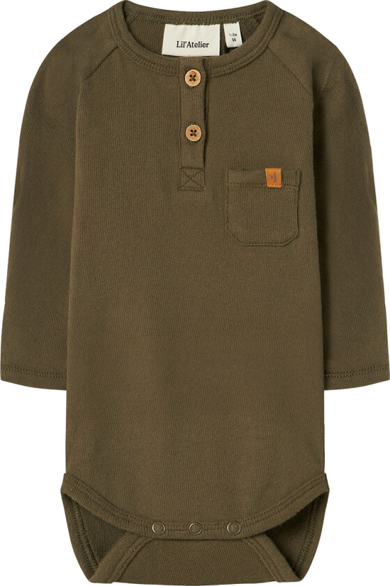 Lil' Atelier Body I/e - NbmLuno - Sea Turtle - Lil Atelier - 1 år (80) - Langermet Body