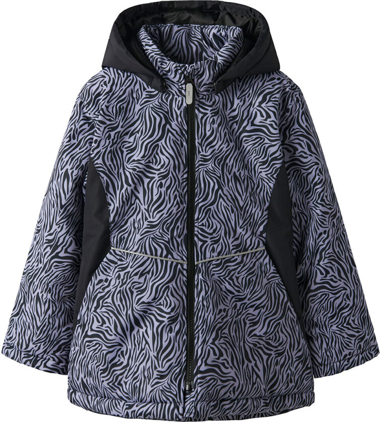 Vinterjakke - Noos - NkfMaxi - Svart/ZEBRA - - 8 år (128) - Vinterjakke