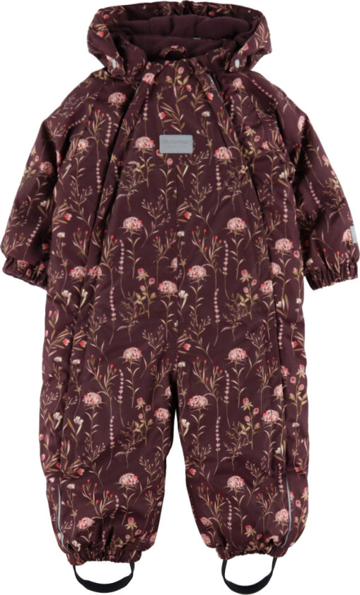 Vinterdress - Katawba Grape m. Blomster - - 4 år (104) - Vinterdress