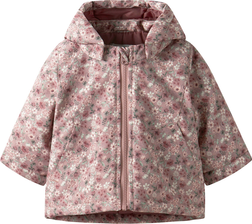 Navn Vinterjakke - NbfMaxi - Woodrose/Flower - Name It - 68 - Vinterjakke