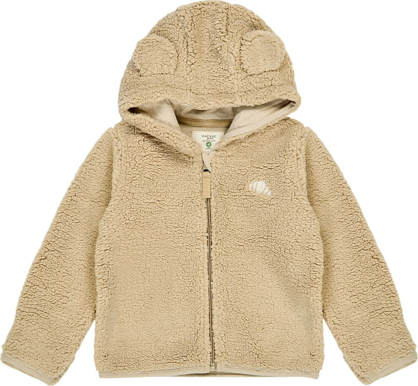 Fleecejakke - Plysj - Iskaffe - - 3-4 år (98-104) - Fleecejakke