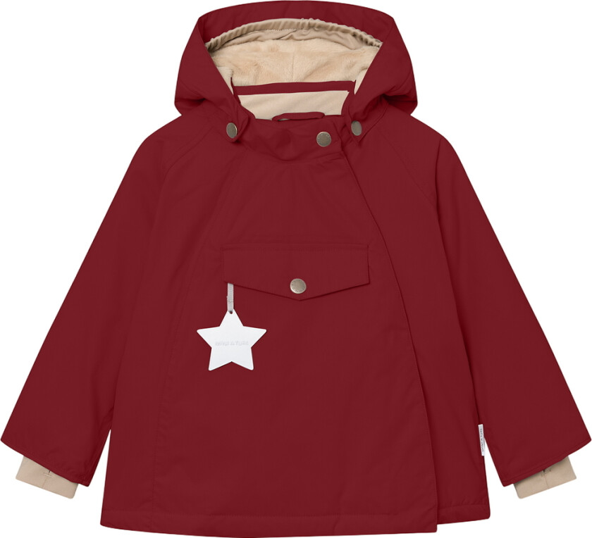 Vinterjakke - MatWang Fleece - Rød Merlot - - 1½ år (86) - Vinterjakke