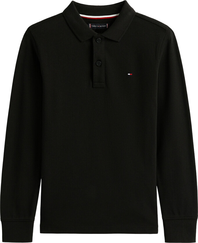 Poloskjorte - Piqué - Svart m. Logo - - 8 år (128) - Genser