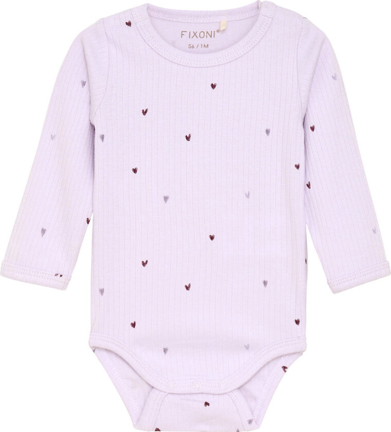 Body I/e - Rib - Modal - Orchid Hush - - 1½ år (86) - Langermet Body