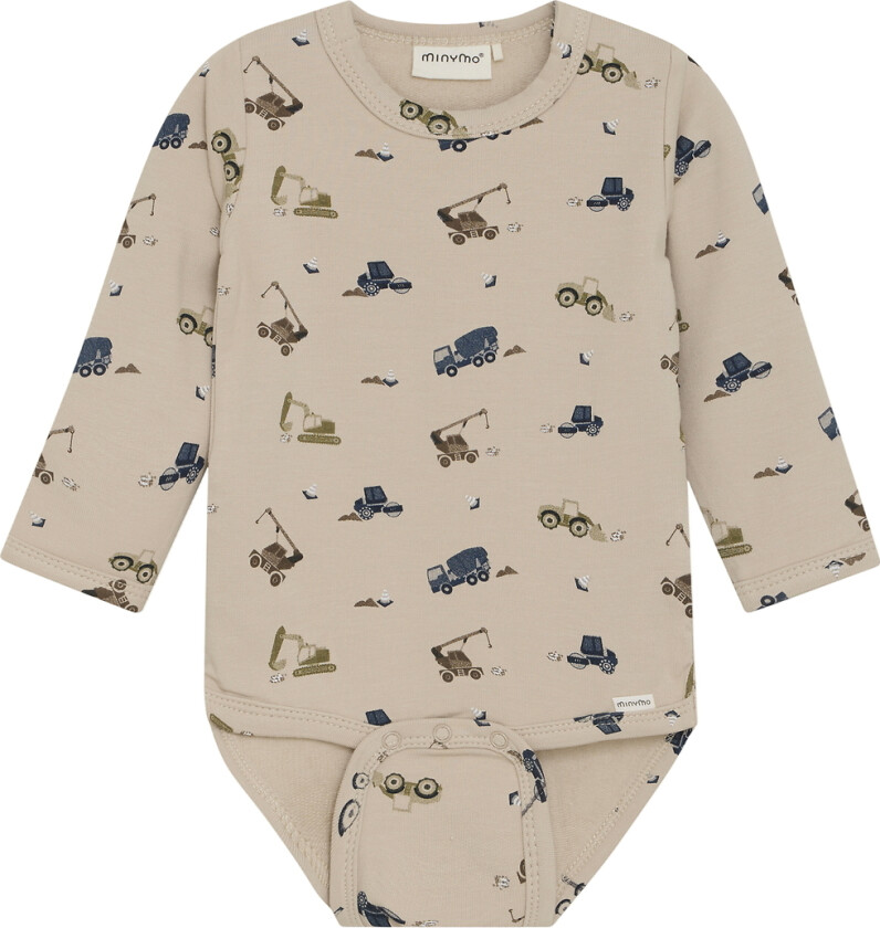 Body I/e - Svette - Oxford Tan m. Arbeidsbiler - - 1 år (80) - Langermet Body