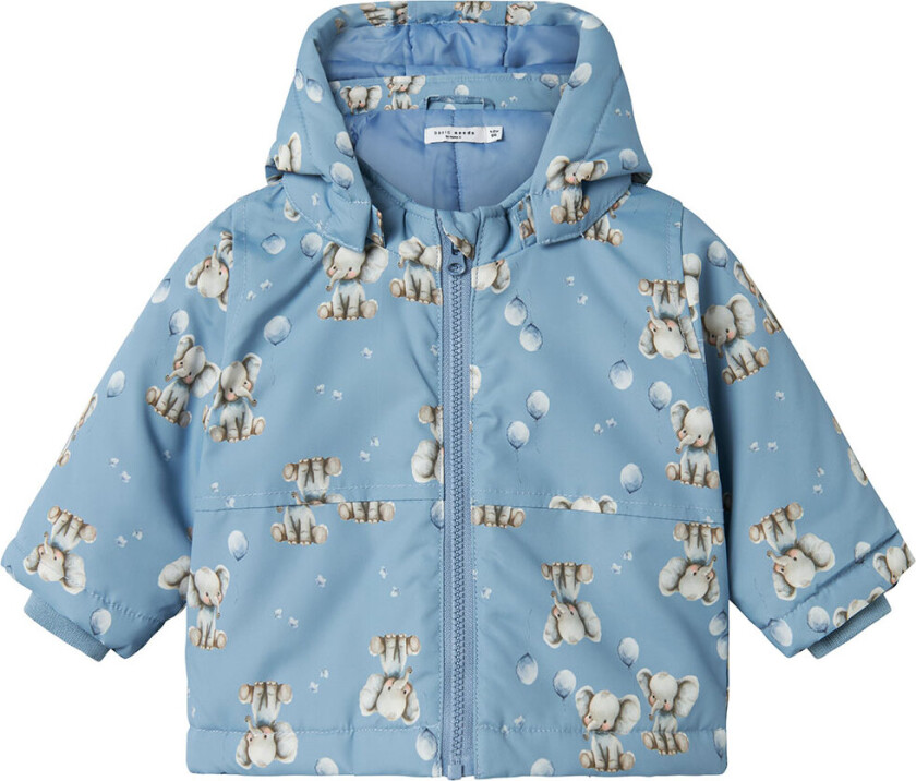 Vinterjakke - NbmMax - Rain Vasket/Elephant - - 68 - Vinterjakke