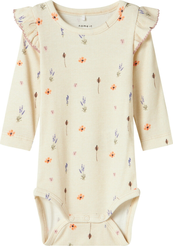 Body I/e - NbfOhio - Peyote-melange m. Blomster - - 50 - Langermet Body