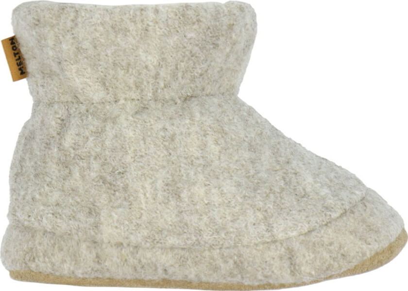 Tøfler - Ull - Beige Melange - - 24/25 - Tøfler