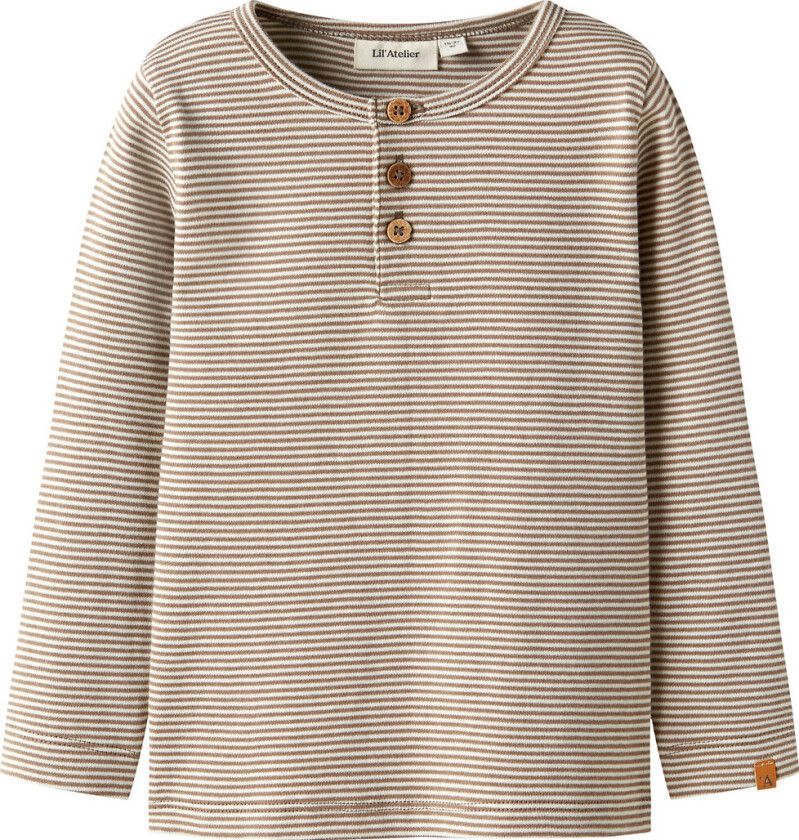 Lil' Atelier Genser - NmmOhio - Slim - Turteldue/Sepia-farge - Lil Atelier - 6 år (116) - Genser