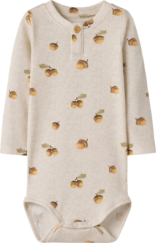 Body I/e - Rib - NbmOlyan - Peyote-melange m. Eikenøtt - - 56 - Langermet Body