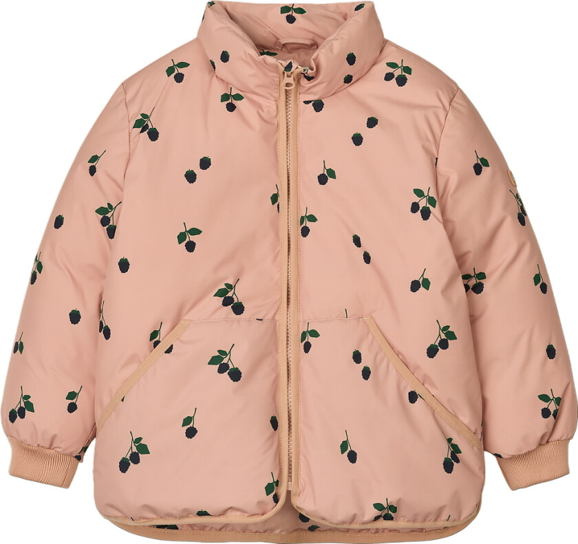Polstret Jakke - Brantley - Berry/Pale Toscana - - 2 år (92) - Dunjakke