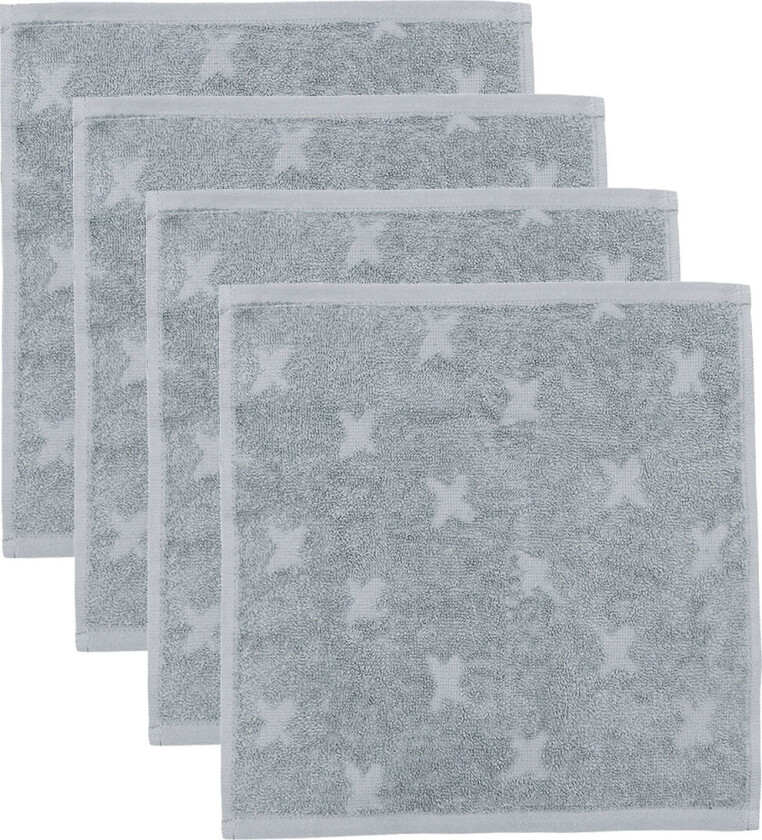 Vaskekluter - 4-pack - Jasmin Blue - - OneSize - Vaskeklut