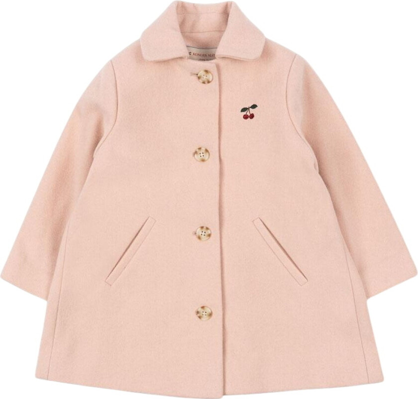 Jakke - Ull - Novella Frakk - Peach Pisk - - 9-10 år (134-140) - Vinterjakke