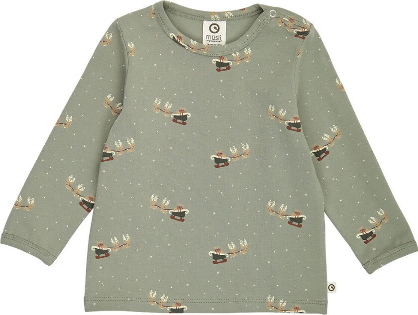 Genser - Jul - Shadow/Deep Green/Balsam Cream - - 1½ år (86) - Genser