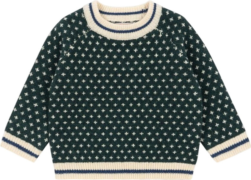 Genser - Ull - Strikk - Billi - Grønn - - 1½ år (86) - Genser