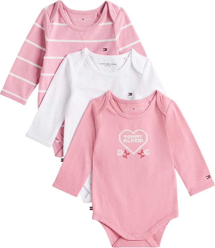 Bilde av Gaveeske - Bodyer I/e - 3-pack - Mystiker Rosa - - 62 - Langermet Body