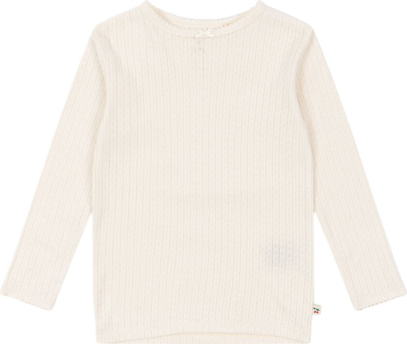 Genser - Rib - Minnie - Antique White m. Hullmønste - - 1½ år (86) - Genser