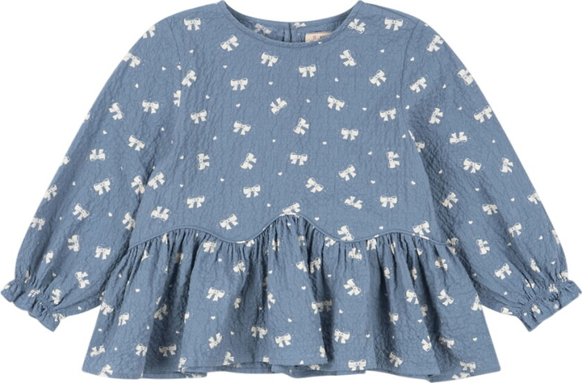 Genser - Vida - Sløyfe Blue - - 1 år (80) - Genser