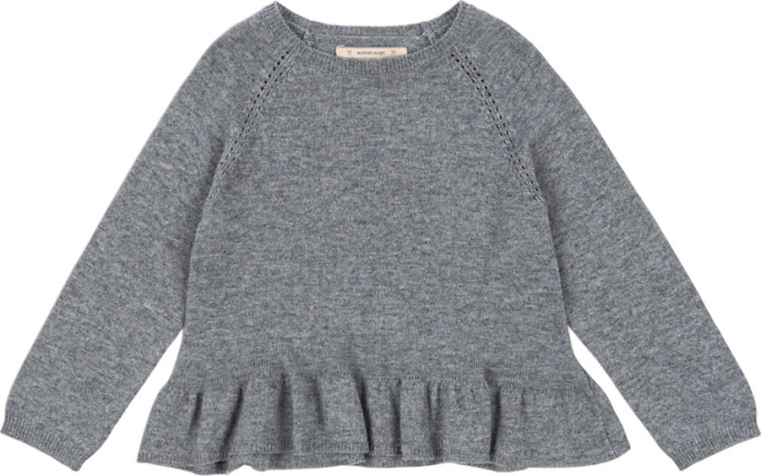 Genser - Strikk - Cathy - Grå Melert - - 3 år (98) - Genser